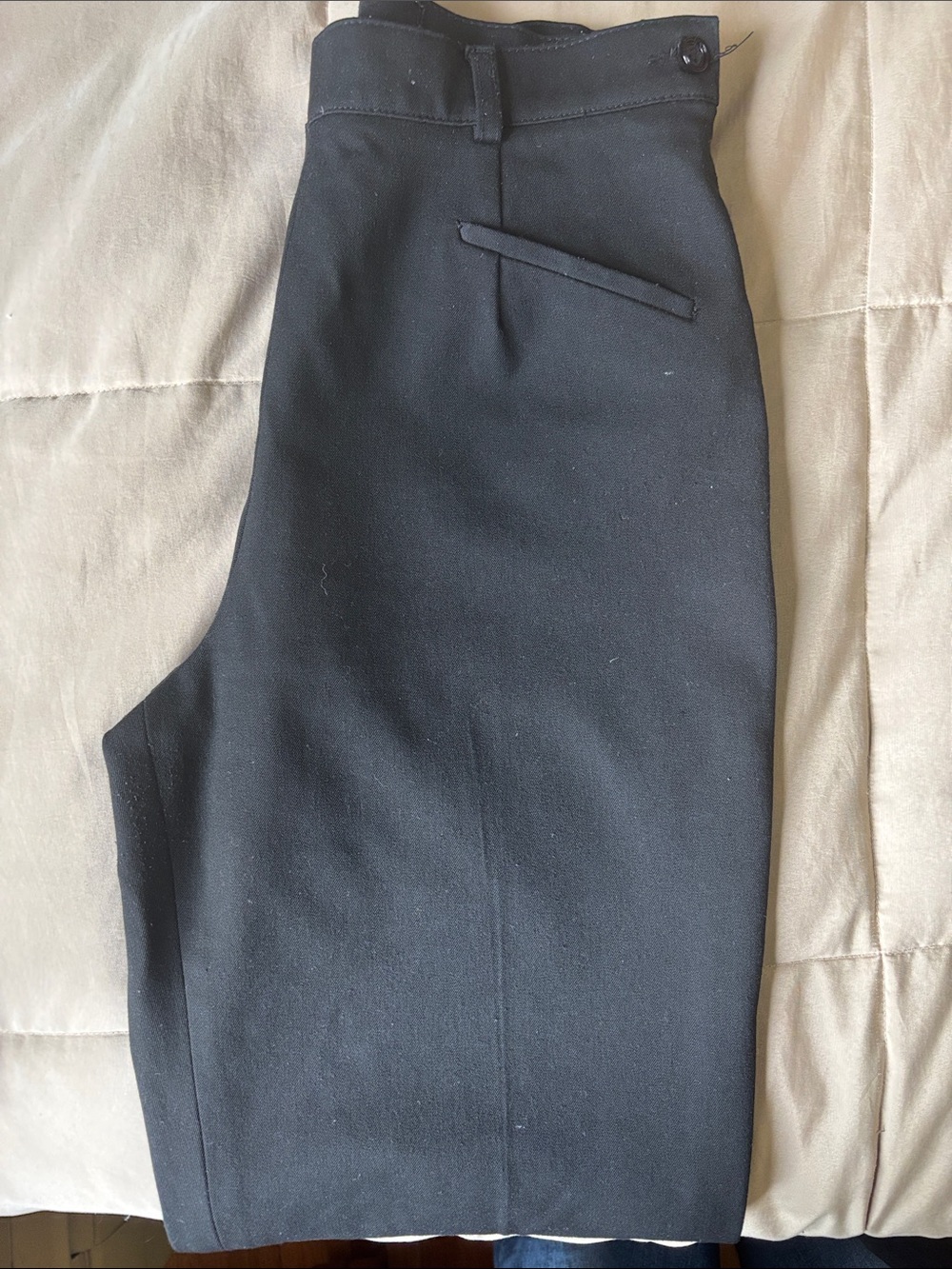 Classic Black High-Waist Dress Pants